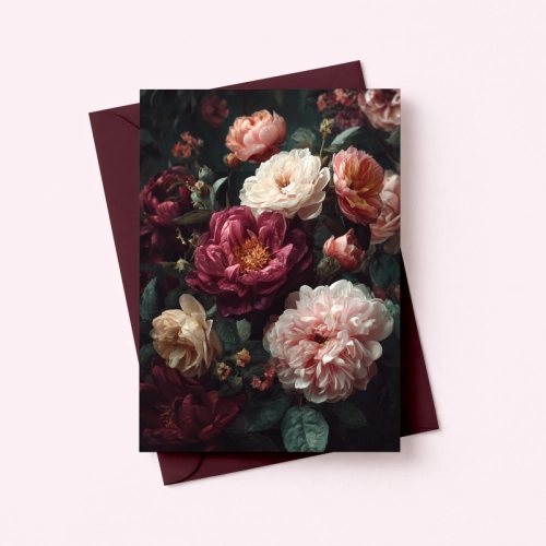 5906040460383 Kartka elegancka kwiaty vintage ciemne Dla Ciebie MaDam Creative.png