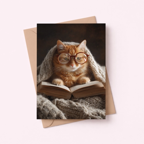 5906040460512 Kartka kot czytający książkę ciepła Dla Ciebie MaDam Creative.png