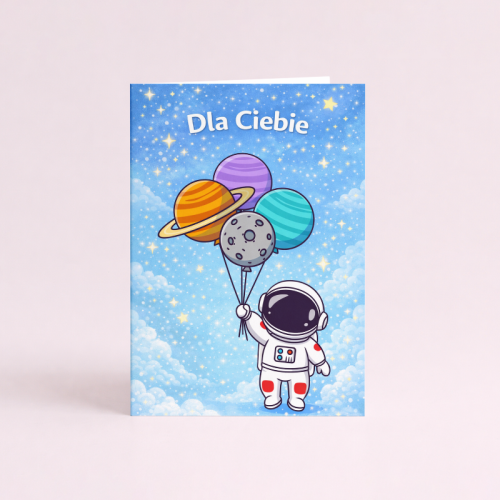 5906040459752 Kartka dla dziecka kosmos astronauta balony urodziny MaDam Creative (2).png