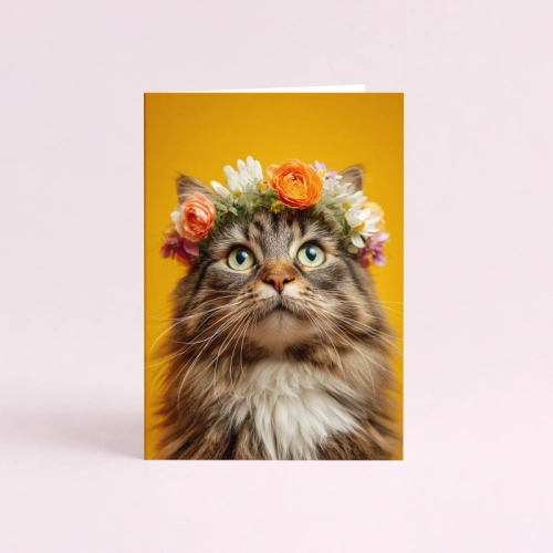 5906040460659 Kartka kot z kwiatami kolorowa Dla Ciebie MaDam Creative (2).png