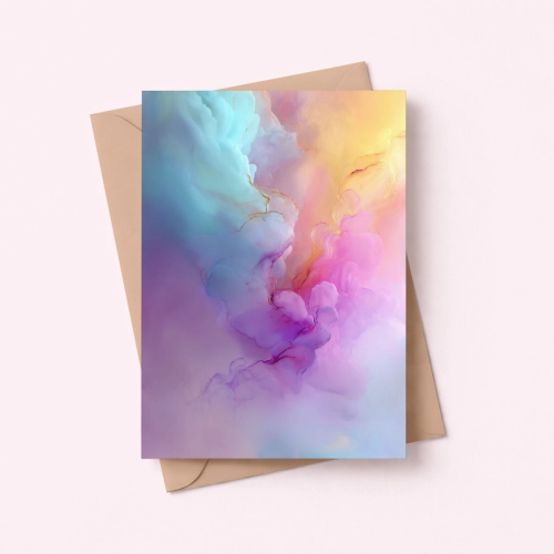 5906040460628 Kartka abstrakcja pastelowa chmury kolorowe Dla Ciebie MaDam Creative.png
