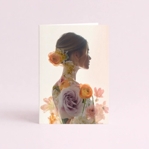 5906040460611 Kartka kobieta z kwiatami delikatna elegancka Dla Ciebie MaDam Creative (2).png