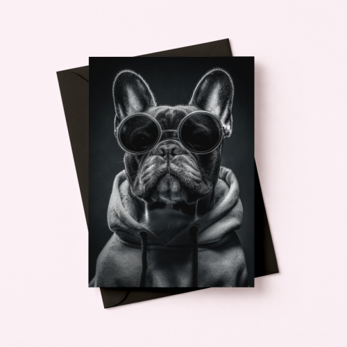 5906040460406 Kartka z psem buldog w okularach czarno-biała Dla Ciebie MaDam Creative.png