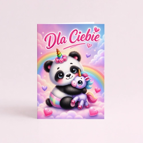 5906040459974 Kartka dla dziewczynki panda pastel Dla Ciebie urodziny MaDam Creative (2).png