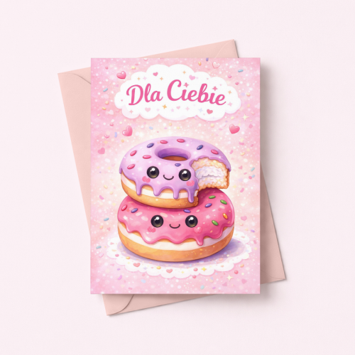 5906040459912 Kartka dla dziecka donut słodka Dla Ciebie urodziny MaDam Creative.png