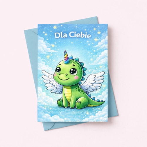 5906040459905 Kartka dla dziecka smok jednorożec Dla Ciebie urodziny MaDam Creative.png