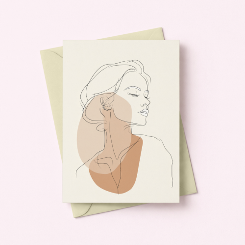 5906040461212_Kartka kobieta minimalistyczna line art elegancka Dla Ciebie MaDam Creative.png