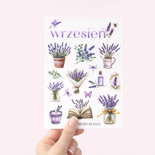 Naklejki do planera Wrzesień lawenda 2 arkusze 13x19 MaDam Creative (3).png