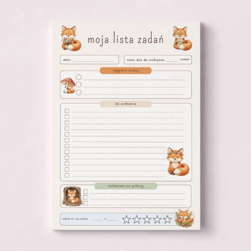 5906040462608_Lista zadań dla dzieci A5 bloczek 50 kartek Lisek MaDam Creative.png