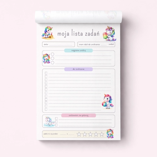 5906040460321_Lista zadań dla dzieci A5 bloczek 50 kartek Jednorożce MaDam Creative (2).png