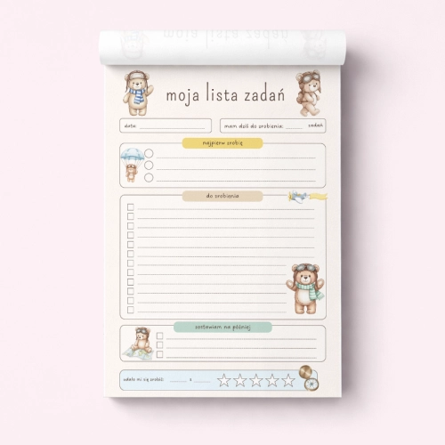 5906040463681_Lista zadań dla dzieci A5 bloczek 50 kartek Miś pilot MaDam Creative (2).png