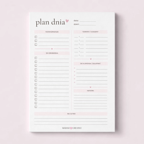 5906040464107_Plan dnia A5 bloczek klejony 50 kartek Soft Rose MaDam Creative.png