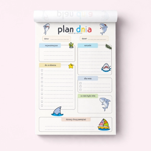 5906040463858_Plan dnia dla dzieci A5 bloczek do planowania 50 kartek Rekiny MaDam Creative (2).png