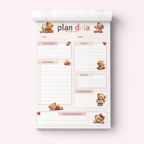 5906040463827_Plan dnia dla dzieci A5 bloczek do planowania 50 kartek Misie MaDam Creative (2).png