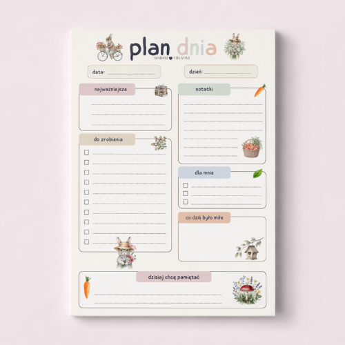 5906040463780_Plan dnia dla dzieci A5 bloczek do planowania 50 kartek Królik MaDam Creative.png