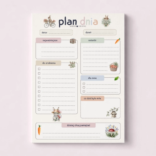 5906040463780_Plan dnia dla dzieci A5 bloczek do planowania 50 kartek Królik MaDam Creative.png