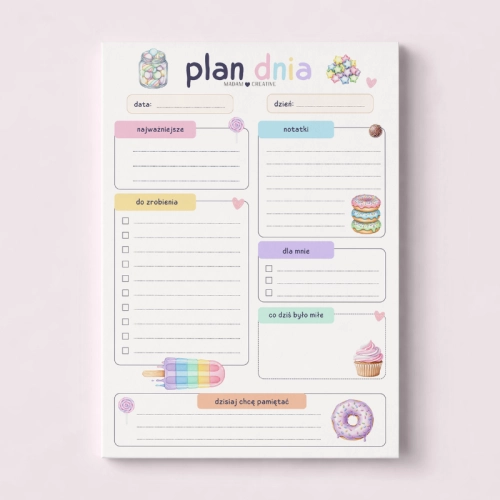 5906040463797_Plan dnia dla dzieci A5 bloczek do planowania 50 kartek Słodycze MaDam Creative.png