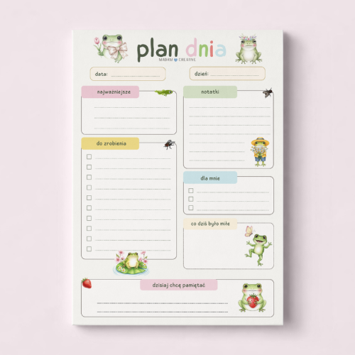 5906040463711_Plan dnia dla dzieci A5 bloczek do planowania 50 kartek Żabki MaDam Creative.png