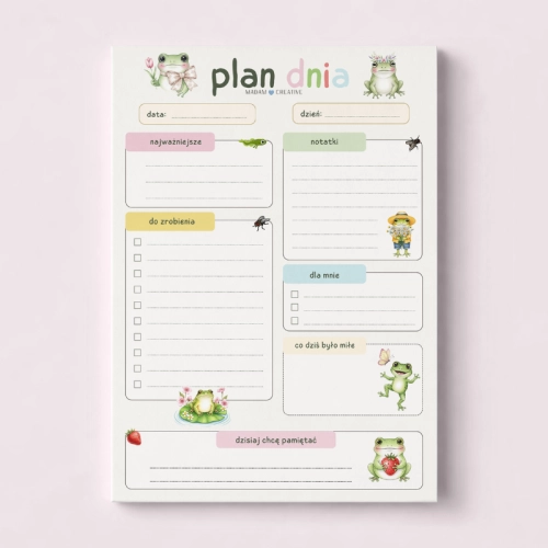 5906040463711_Plan dnia dla dzieci A5 bloczek do planowania 50 kartek Żabki MaDam Creative.png