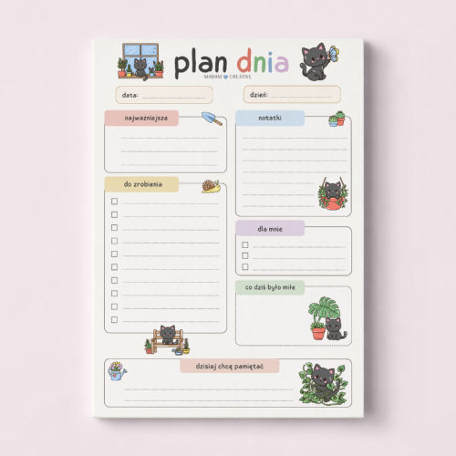 5906040463810_Plan dnia dla dzieci A5 bloczek do planowania 50 kartek Czarny kotek MaDam Creative.png