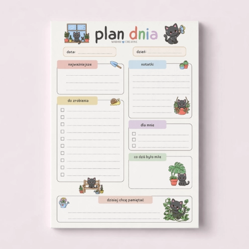 5906040463810_Plan dnia dla dzieci A5 bloczek do planowania 50 kartek Czarny kotek MaDam Creative.png
