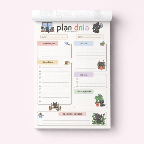 5906040463810_Plan dnia dla dzieci A5 bloczek do planowania 50 kartek Czarny kotek MaDam Creative (2).png