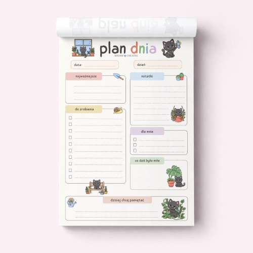 5906040463810_Plan dnia dla dzieci A5 bloczek do planowania 50 kartek Czarny kotek MaDam Creative (2).png
