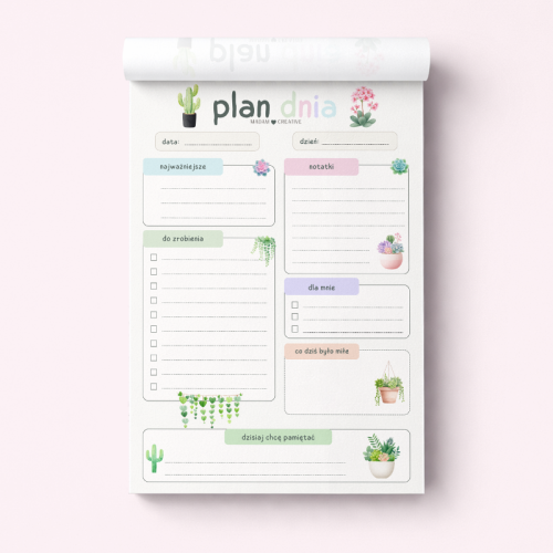 5906040463766_Plan dnia dla dzieci A5 bloczek do planowania 50 kartek Kwiaty w doniczce MaDam Creative (2).png