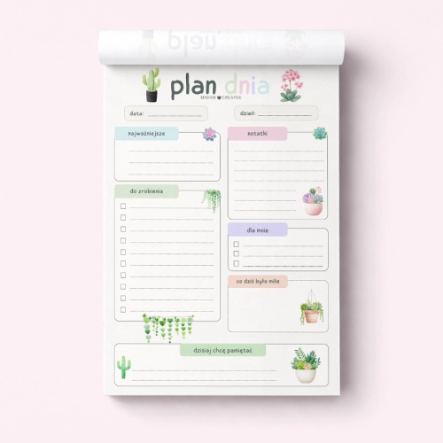 5906040463766_Plan dnia dla dzieci A5 bloczek do planowania 50 kartek Kwiaty w doniczce MaDam Creative (2).png