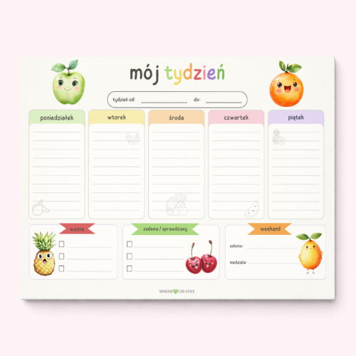 5906040463865_Planer tygodniowy dla dzieci A4 52 kartki Owoce MaDam Creative.png