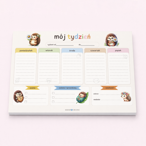 5906040463995_Planer tygodniowy dla dzieci A4 52 kartki Jeż MaDam Creative (2).png