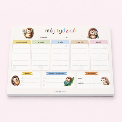5906040463995_Planer tygodniowy dla dzieci A4 52 kartki Jeż MaDam Creative (2).png