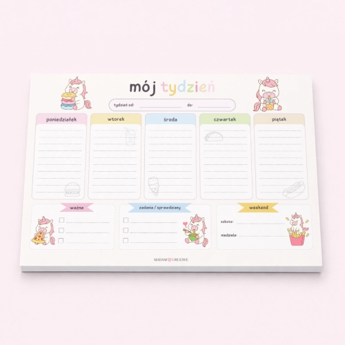 5906040464008_Planer tygodniowy dla dzieci A4 52 kartki Jednorożec kawaii  MaDam Creative (2).png