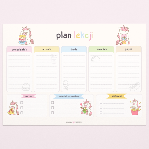 5906040464794_Plan Lekcji Jednorożec kawaii A4, MaDam Creative.png