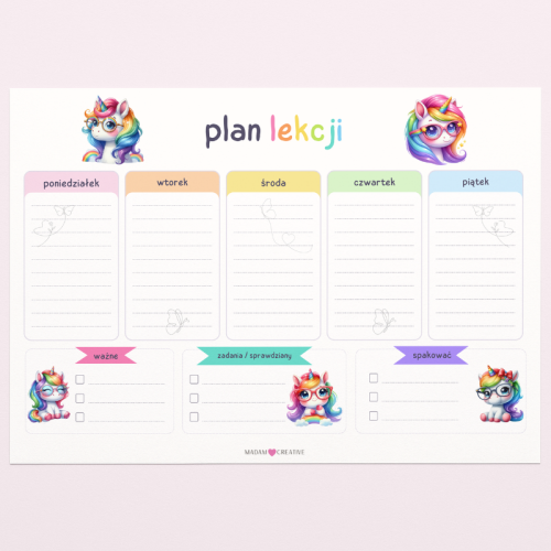 5906040464848_Plan Lekcji Tęczowy jednorożec A4, MaDam Creative.png