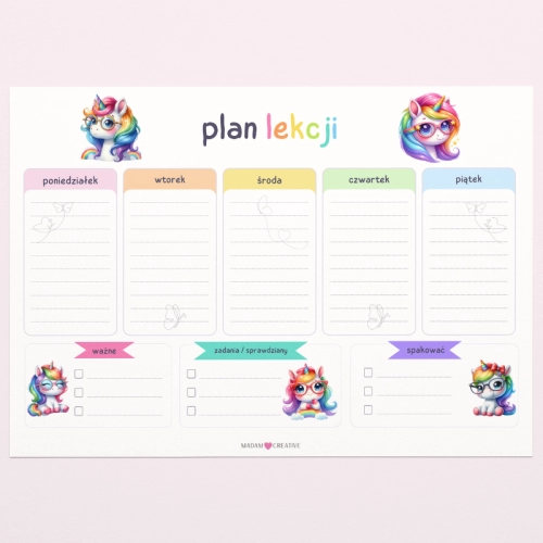 5906040464848_Plan Lekcji Tęczowy jednorożec A4, MaDam Creative.png