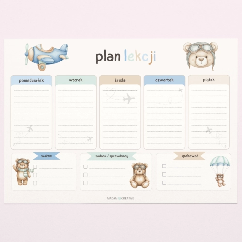 5906040464725_Plan Lekcji Miś pilot A4, MaDam Creative.png