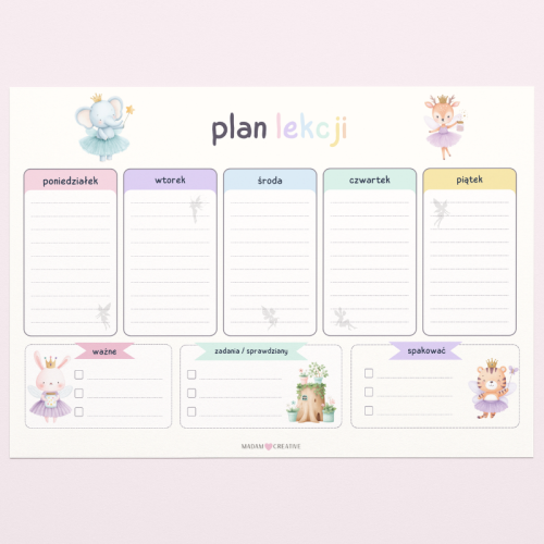 5906040464749_Plan Lekcji Zwierzątka dobre wróżki A4, MaDam Creative.png