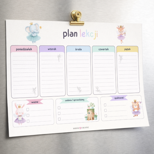 5906040464749_Plan Lekcji Zwierzątka dobre wróżki A4, MaDam Creative (2).png