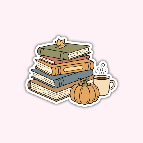 5906040470023_Naklejka foliowa Stos Książek z Dynią i Kawą MaDam Creative.png
