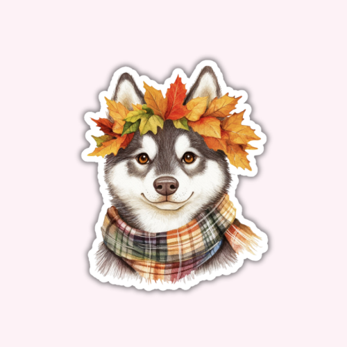 5906040469942_Naklejka foliowa Husky w Jesiennym Wianku MaDam Creative.png