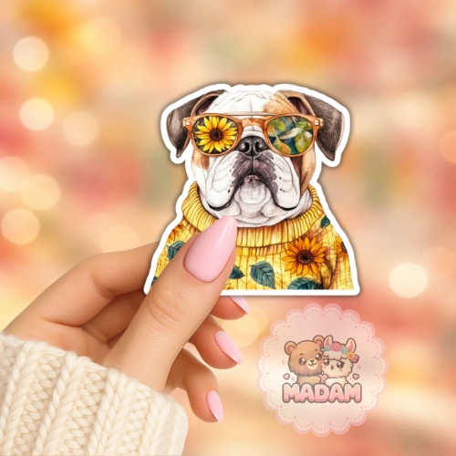 5906040469928_Naklejka foliowa Buldog w Jesiennym Swetrze MaDam Creative (2).png
