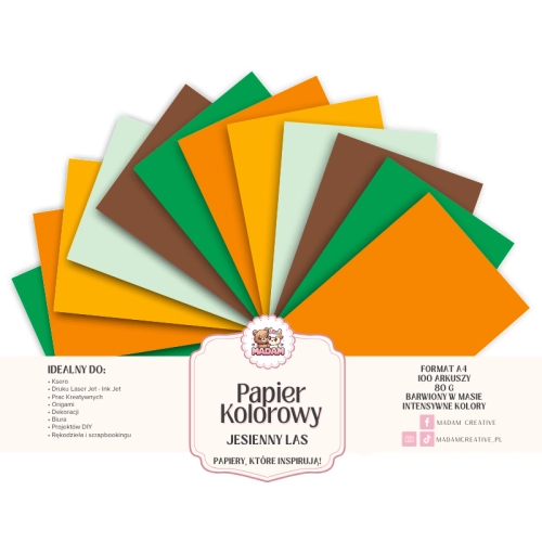 Papier Ksero Kolorowy Jesienny Las A4 80g 100 arkuszy, MaDam Creative.png