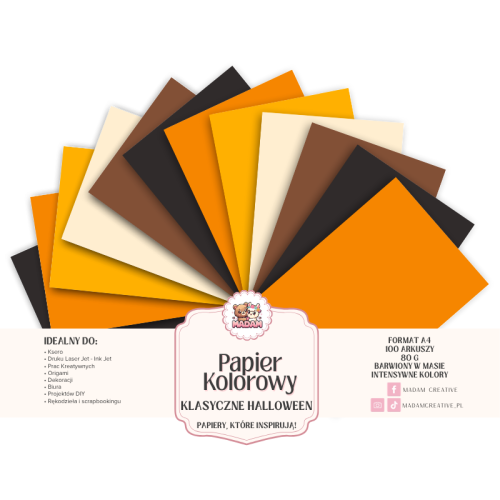 Papier Ksero Kolorowy Klasyczne Halloween A4 80g 100 arkuszy, MaDam Creative.png