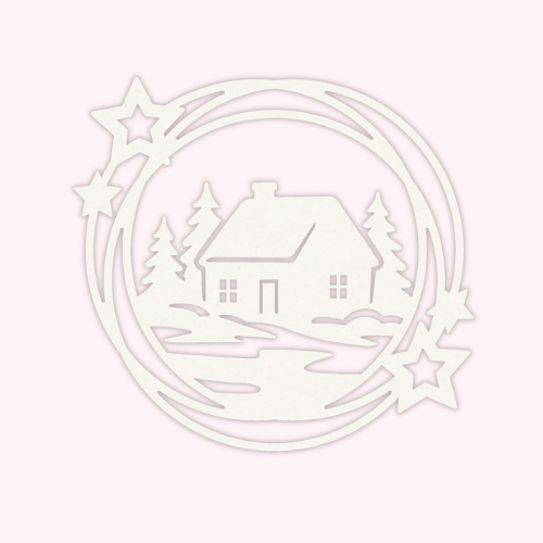 5906040471426_Tekturka Scrapki Ramka okrągła Zimowy domek w lesie Beermata MaDam Creative.png