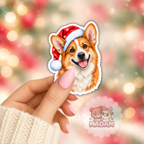 5906040473277_Naklejka foliowa Świąteczny corgi MaDam Creative (2).png