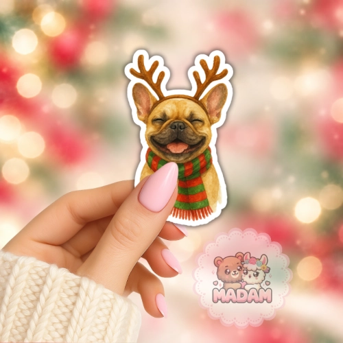 5906040472911_Naklejka foliowa Buldog francuski renifer MaDam Creative (2).png