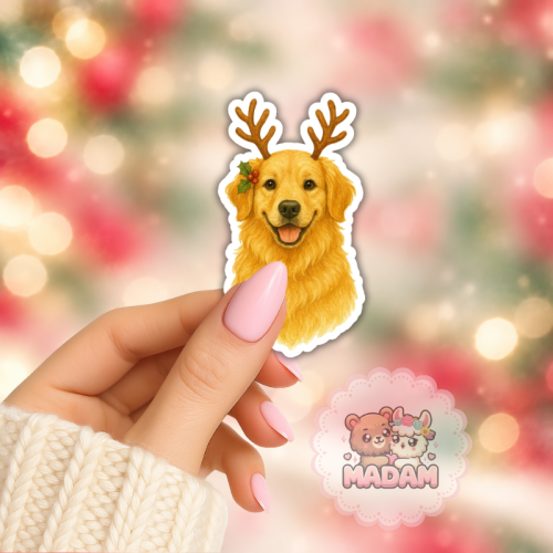 5906040472928_Naklejka foliowa Golden retriever renifer MaDam Creative (2).png
