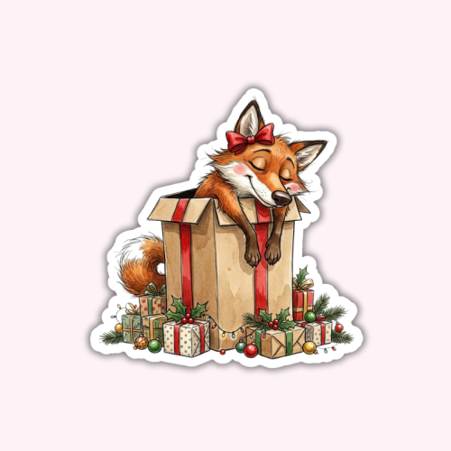 5906040473079_Naklejka foliowa Świąteczny lisek w pudełku MaDam Creative.png