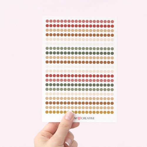 5906040470290_Naklejki do planera Kropki 4 mm – Świąteczny Mix 13x19 , Bullet Journal MaDam Creative (2).png